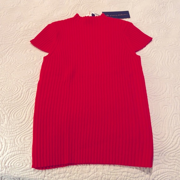 Darling red cashmere short sleeve sweater, S, NWT - Picture 1 of 5